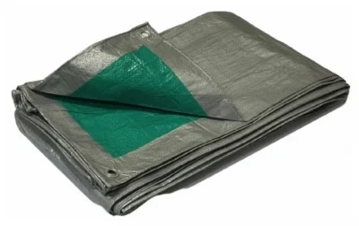 Тент - полог из тарпаулина цвет: серый